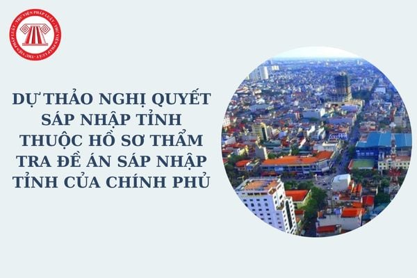 Dự thảo nghị quyết sáp nhập tỉnh thuộc hồ sơ thẩm tra Đề án sáp nhập tỉnh của Chính phủ đúng không?