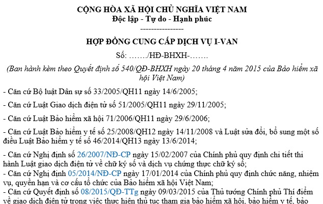 Mẫu hợp đồng cung cấp dịch vụ