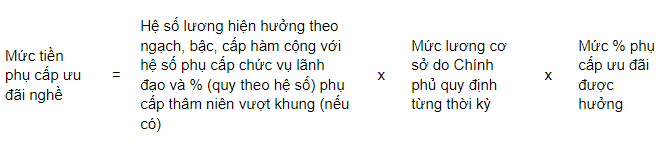 Mức phụ cấp ưu đãi nghề đối với người làm công tác dự trữ quốc gia là bao nhiêu? Cách tính chi trả phụ cấp ưu đãi nghề như thế nào?