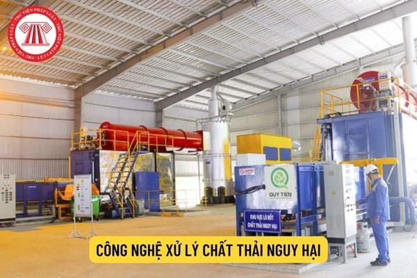 thay đổi công nghệ xử lý chất thải nguy hại