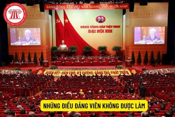 Những điều đảng viên không được làm  Điều 1. Nói, viết, làm trái hoặc không thực hiệ