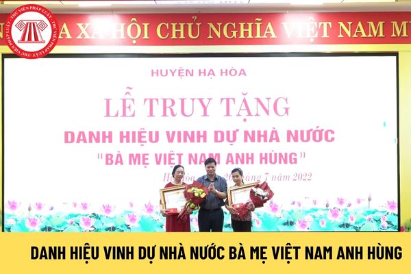 danh hiệu vinh dự Nhà nước Bà mẹ Việt Nam Anh hùng