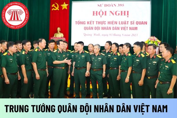 Trung tướng Quân đội nhân dân Việt Nam thì có thể làm những chức vụ sĩ quan nào
