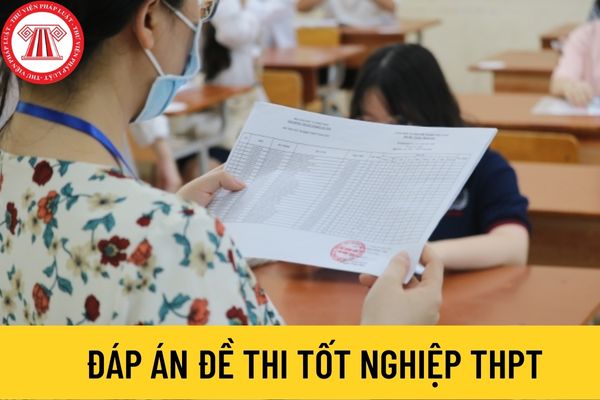 Đáp án đề thi tốt nghiệp THPT quốc gia
