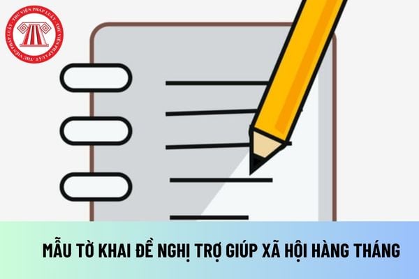 tờ khai đề nghị trợ giúp xã hội