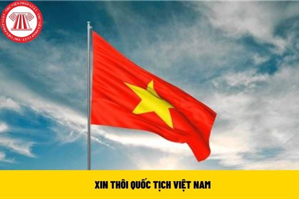 xin thôi quốc tịch Việt Nam