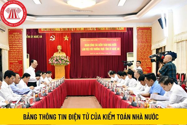 Bảng thông tin điện tử của Kiểm toán Nhà nước