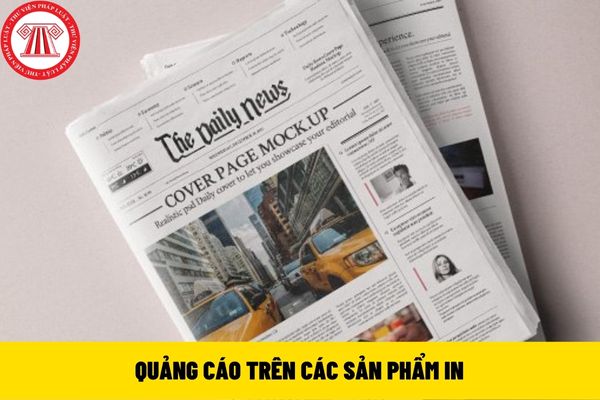 quảng cáo trên các sản phẩm in