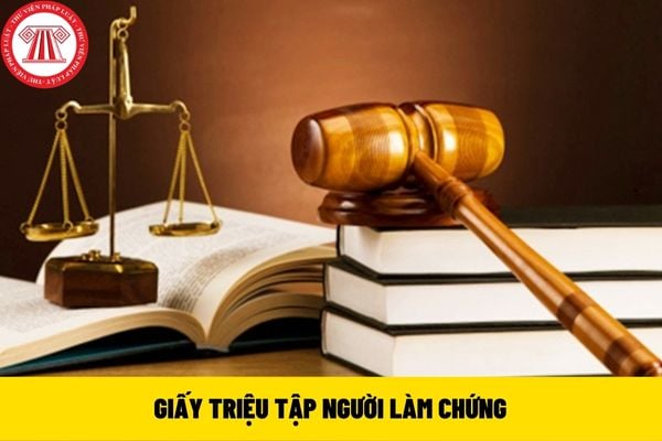 Giấy triệu tập người làm chứng