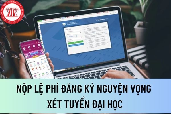 nộp lệ phí đăng ký nguyện vọng