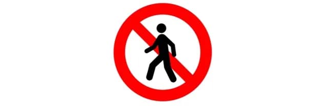 cấm người đi bộ