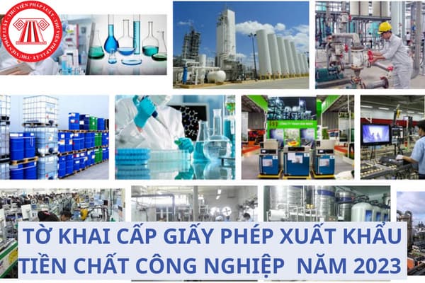 tờ khai tiền chất công nghiệp