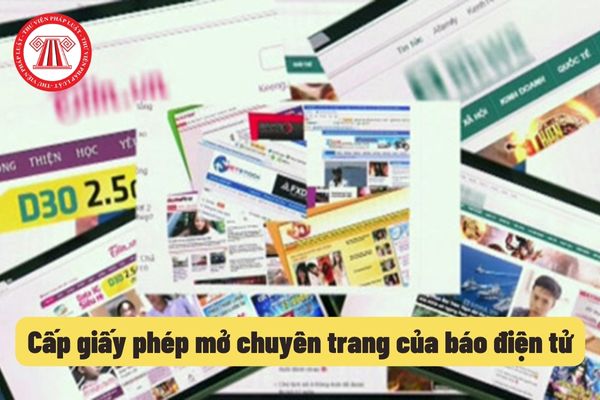 Cấp giấy phép mở chuyên trang của báo điện tử