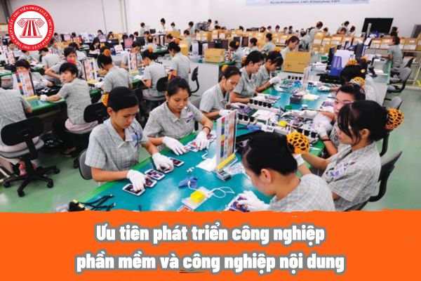 Ưu tiên phát triển công nghiệp phần mềm và công nghiệp nội dung