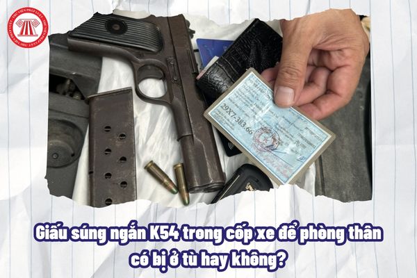 Giấu súng ngắn K54 trong cốp xe để phòng thân có bị ở tù hay không?