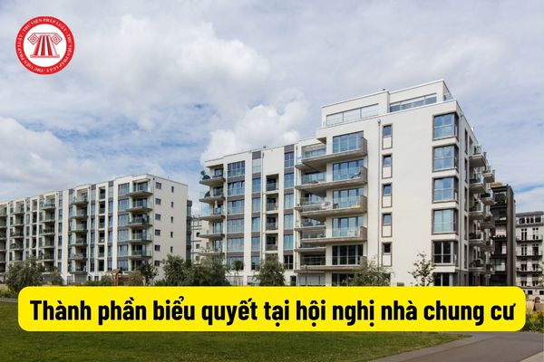 Thành phần biểu quyết tại hội nghị nhà chung cư