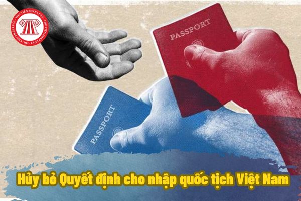 Hủy bỏ Quyết định cho nhập quốc tịch Việt Nam