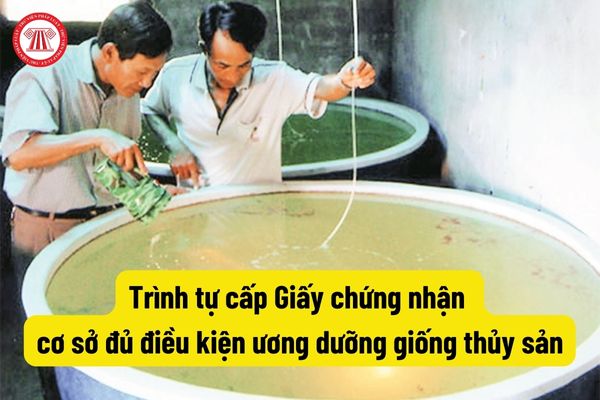 Trình tự cấp Giấy chứng nhận cơ sở đủ điều kiện ương dưỡng giống thủy sản