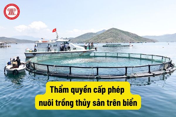 Thẩm quyền cấp phép nuôi trồng thủy sản trên biển