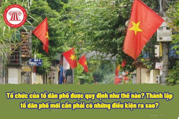 Tổ chức của tổ dân phố được quy định như thế nào? Thành lập tổ dân phố mới cần phải có những điều kiện ra sao?