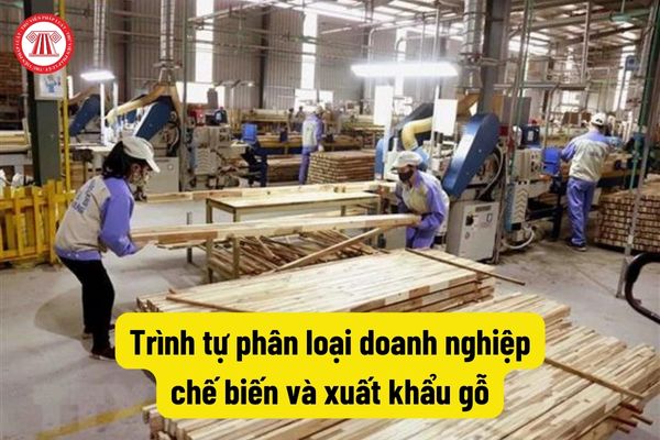 Trình tự phân loại doanh nghiệp chế biến và xuất khẩu gỗ