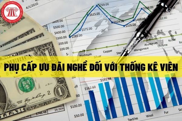 Thống kê viên trung cấp có được hưởng phụ cấp ưu đãi nghề hay không?