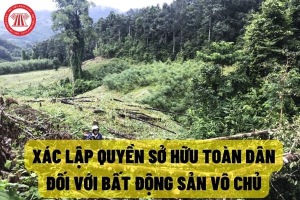 Cơ quan nào có thẩm quyền xác lập quyền sở hữu toàn dân đối với bất động sản vô chủ?