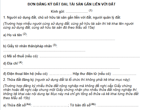 Mẫu đơn sang tên sổ đỏ mới nhất 2026 là mẫu nào? Hướng dẫn cách viết mẫu đơn sang tên sổ đỏ mới nhất?