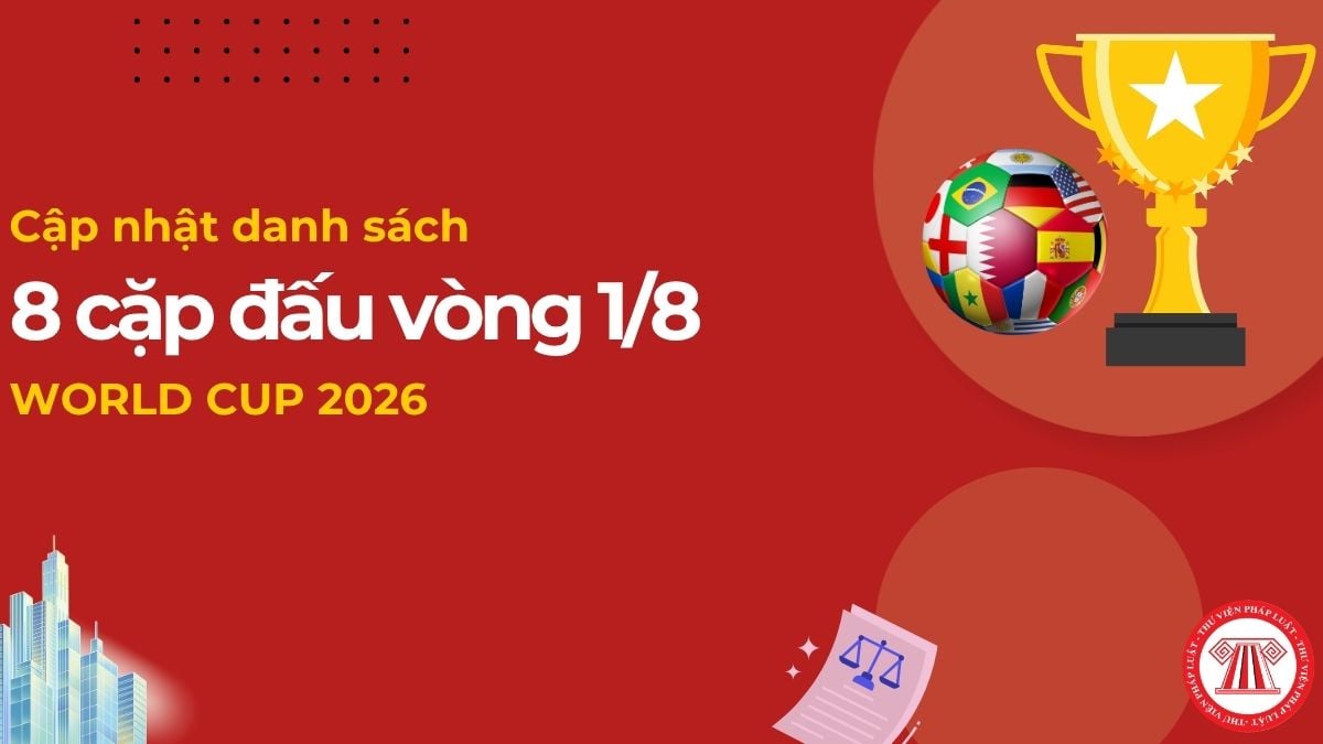 CẬP NHẬT danh sách 8 cặp đấu vòng 1/8 WOLRD CUP 2026? Lịch thi đấu World Cup 2026 vòng 1/8?
