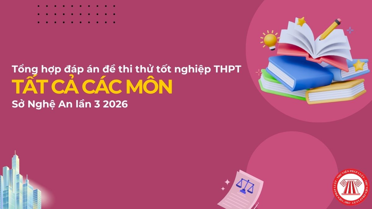 Tổng hợp FULL đáp án đề khảo sát lớp 12 Sở Nghệ An lần 3 2026 tất cả các môn chi tiết ra sao?