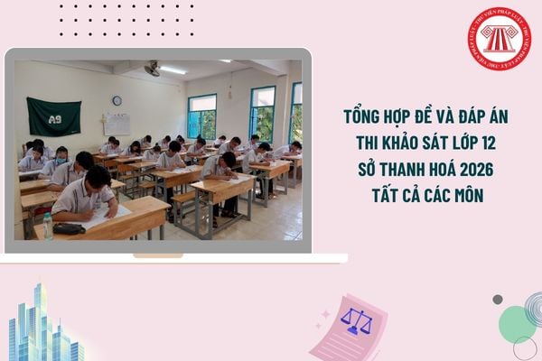 Tổng hợp đề và đáp án thi khảo sát lớp 12 Sở Thanh Hoá 2026 tất cả các môn cập nhật chi tiết ra sao?