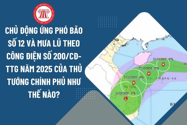 Chủ động ứng phó bão số 12 và mưa lũ theo Công điện số 200/CĐ-TTg của Thủ tướng Chính phủ như thế nào?