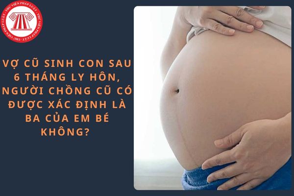 Vợ cũ sinh con sau 6 tháng ly hôn,  người chồng cũ có được xác định là ba của em bé không? 