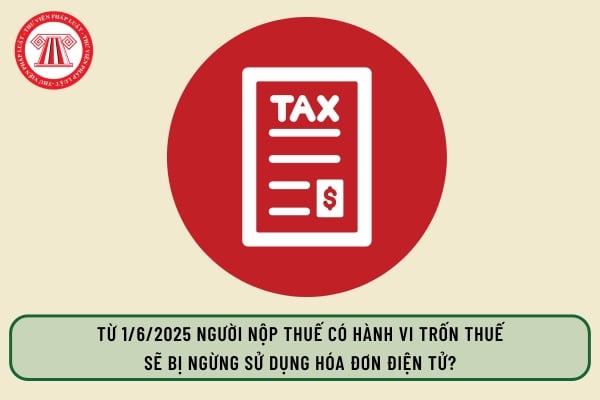 Từ 1/6/2025 người nộp thuế có hành vi trốn thuế sẽ bị ngừng sử dụng hóa đơn điện tử?