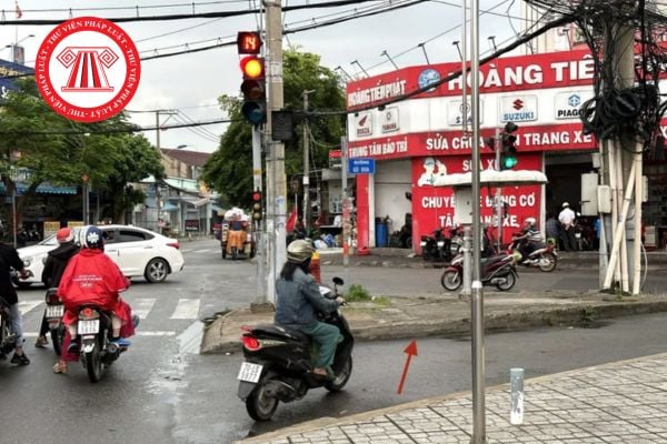 Tiểu đảo phân luồng cho phép rẽ phải