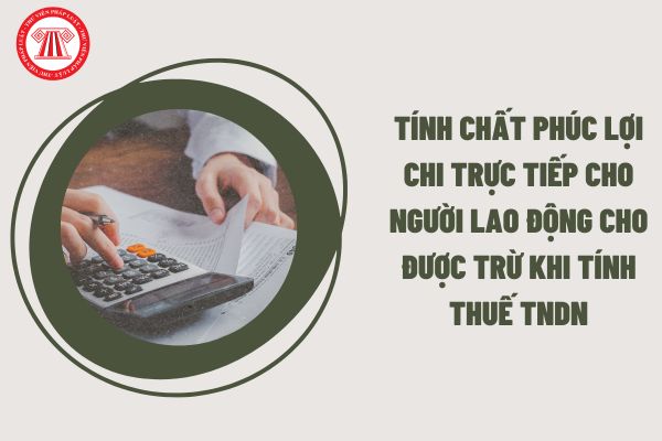 Những khoản chi có tính chất phúc lợi chi trực tiếp cho người lao động được trừ khi tính thuế TNDN không?