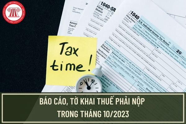 Những báo cáo, tờ khai thuế phải nộp trong tháng 10/2023? Chậm nộp hồ sơ khai thuế sẽ bị xử phạt như thế nào?