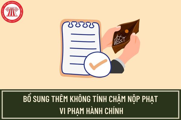 Bổ sung thêm trường hợp không tính chậm nộp phạt vi phạm hành chính? Làm sao xác định thời gian để tính tiền chậm nộp phạt?