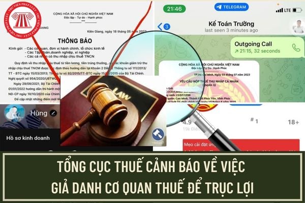 Tổng cục Thuế cảnh báo về việc giả danh cơ quan thuế để trục lợi, mua bán hóa đơn bất hợp pháp?