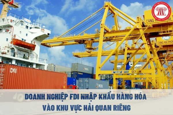Doanh nghiệp có vốn đầu tư nước ngoài (FDI) có được nhập khẩu hàng hóa vào khu vực hải quan riêng không?