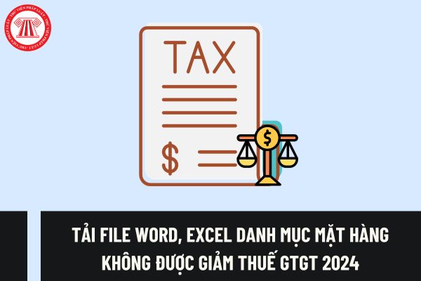 Tải file word, excel danh mục mặt hàng không được giảm thuế GTGT 2024? Một số lưu ý khi giảm thuế GTGT 2024?