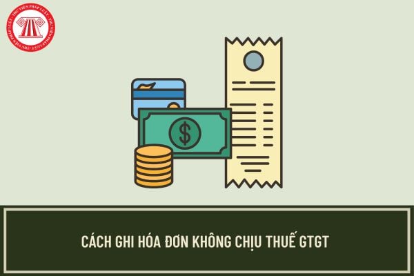 Cách ghi hóa đơn không chịu thuế GTGT mới nhất 2025? Danh mục hàng hóa, dịch vụ không chịu thuế GTGT từ 01/07/2025?