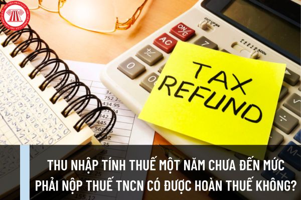 Thu nhập tính thuế một năm chưa đến mức phải nộp thuế TNCN thì có được hoàn thuế đã nộp không?