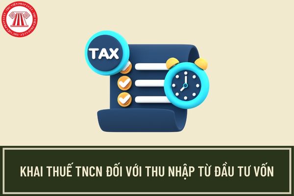 Hướng dẫn khai thuế TNCN đối với thu nhập từ đầu tư vốn do tổ chức khấu trừ thuế theo mẫu 06/TNCN?