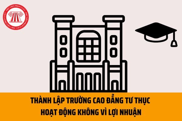 Thủ tục cho phép thành lập trường cao đẳng tư thục hoạt động không vì lợi nhuận hiện nay được thực hiện thế nào?