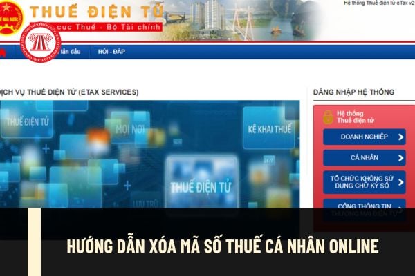 Hướng dẫn xóa mã số thuế cá nhân online? Hồ sơ, thủ tục chấm dứt hiệu lực mã số thuế trực tiếp thế nào?