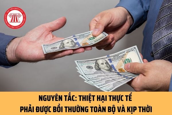 Nguyên tắc thiệt hại thực tế phải được bồi thường toàn bộ và kịp thời được hướng dẫn thực hiện ra sao?