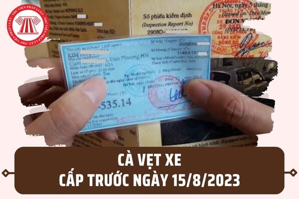 Cà vẹt xe cấp trước ngày 15/8 có được sử dụng tiếp? Thời hạn sử dụng cà vẹt xe theo quy định mới ra sao?