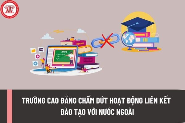 Chấm dứt hoạt động liên kết đào tạo với nước ngoài của trường cao đẳng được thực hiện theo thủ tục thế nào?