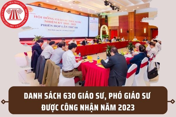 Danh sách 630 giáo sư, phó giáo sư được công nhận năm 2023? Ngành Luật học có bao nhiêu giáo sư, phó giáo sư?